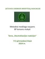 Lietuvos chemijos mokytojų asociacijos metodinė medžiaga tema „Neutralizacijos reakcijos“