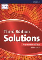 Solutions Pre-Intermediate (Third edition). VII-VIII klasė, VI-VII m. m. A2-B1 lygis