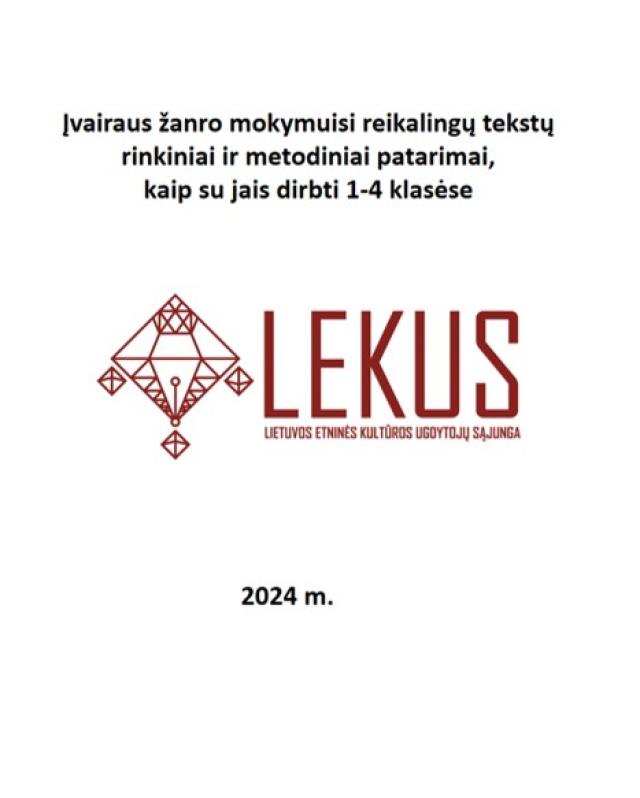 Įvairaus žanro mokymuisi reikalingų tekstų rinkiniai ir metodiniai patarimai, kaip su jais dirbti 1-4 klasėse.